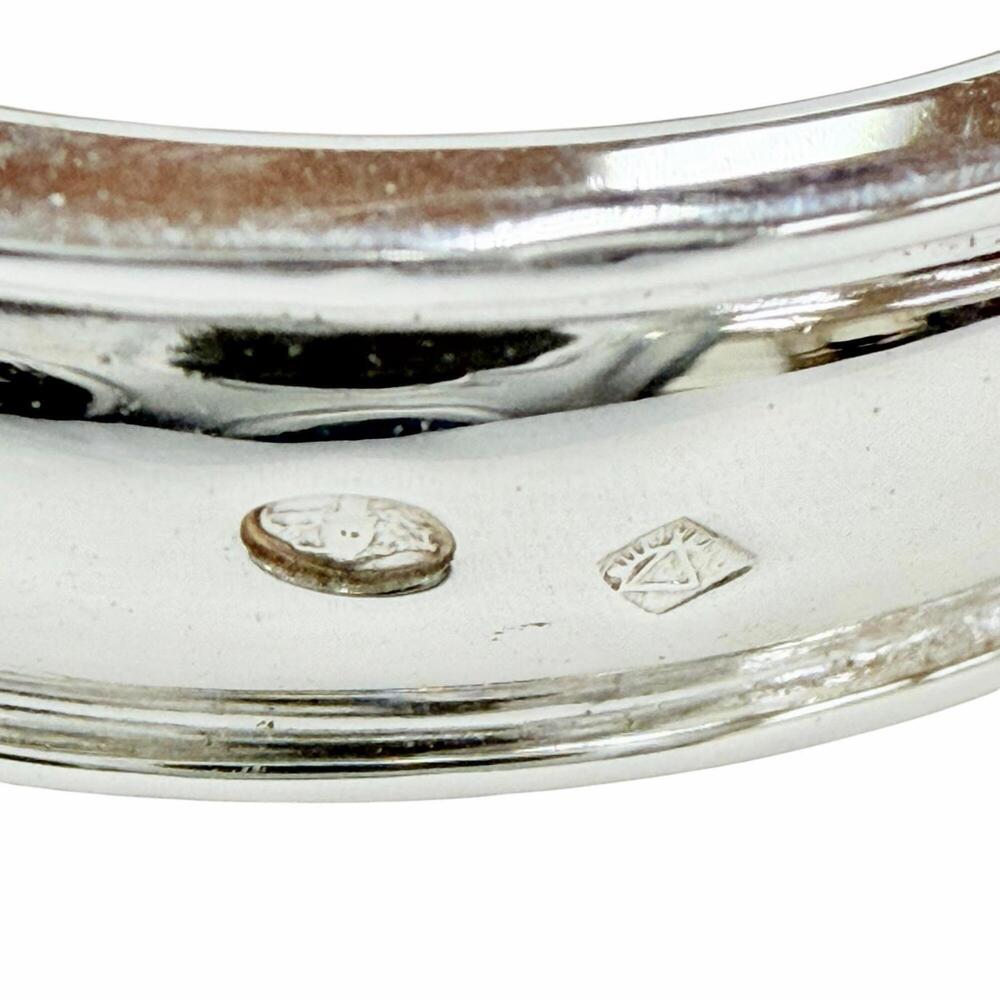HERMES Ceinture Ring, 925/750 Combination, Silver/Gold, Weight 5.7g, Women's. - Picture 7 of 9